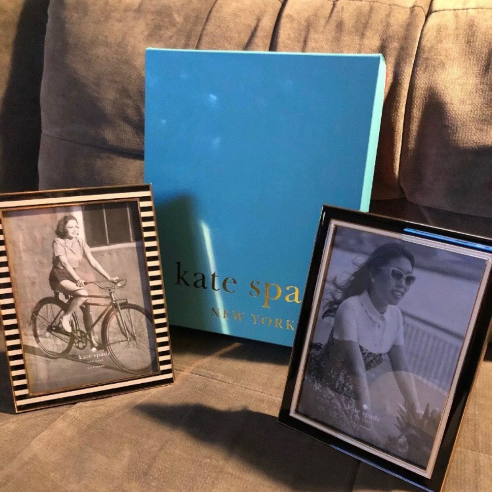 NWT Kate spade black and white picture frames